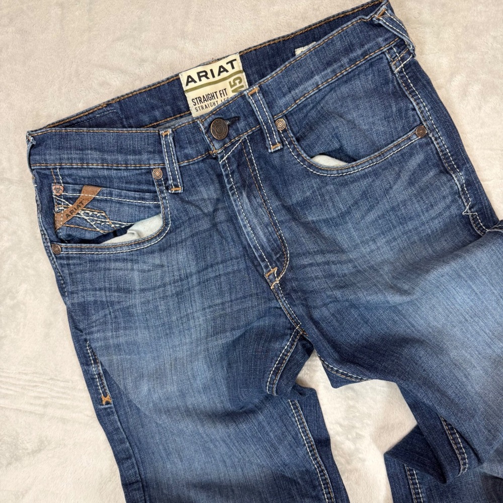 Ariat M5 Tyler Straight Leg Jeans Mens 31x36 Nightfall Blue Denim AM6347